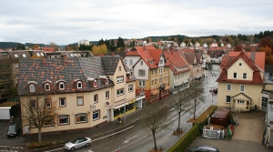 View from hotel room in Trossingen Germany